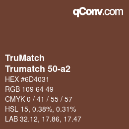 Farbcode: TruMatch - Trumatch 50-a2 | qconv.com