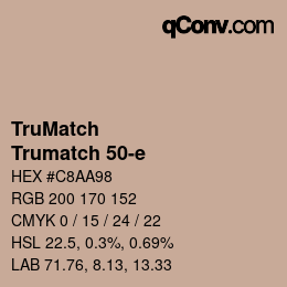 Código de color: TruMatch - Trumatch 50-e | qconv.com