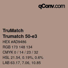 Código de color: TruMatch - Trumatch 50-e3 | qconv.com