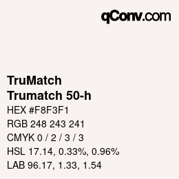 Farbcode: TruMatch - Trumatch 50-h | qconv.com