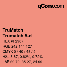 Código de color: TruMatch - Trumatch 5-d | qconv.com