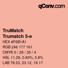 Farbcode: TruMatch - Trumatch 5-e | qconv.com