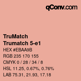 Código de color: TruMatch - Trumatch 5-e1 | qconv.com