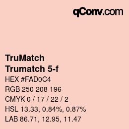 Farbcode: TruMatch - Trumatch 5-f | qconv.com