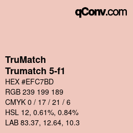 Code couleur: TruMatch - Trumatch 5-f1 | qconv.com