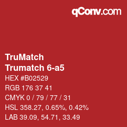 カラーコード: TruMatch - Trumatch 6-a5 | qconv.com