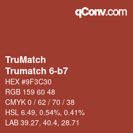 Código de color: TruMatch - Trumatch 6-b7 | qconv.com