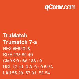 Code couleur: TruMatch - Trumatch 7-a | qconv.com