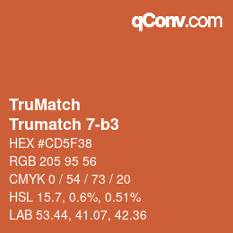 カラーコード: TruMatch - Trumatch 7-b3 | qconv.com