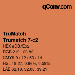 Color code: TruMatch - Trumatch 7-c2 | qconv.com