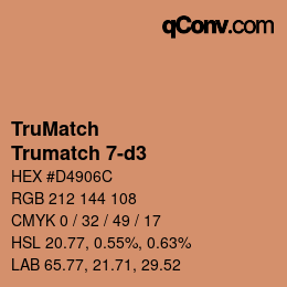 カラーコード: TruMatch - Trumatch 7-d3 | qconv.com