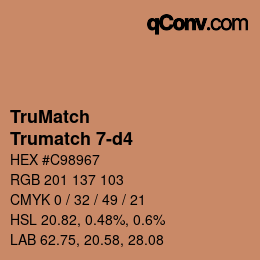 カラーコード: TruMatch - Trumatch 7-d4 | qconv.com