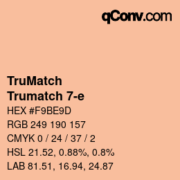 Color code: TruMatch - Trumatch 7-e | qconv.com