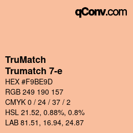 Code couleur: TruMatch - Trumatch 7-e | qconv.com