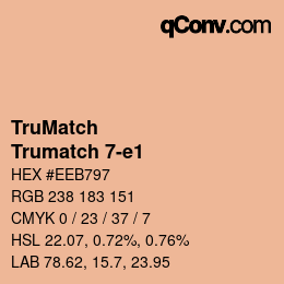 Color code: TruMatch - Trumatch 7-e1 | qconv.com