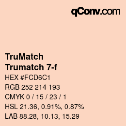 Código de color: TruMatch - Trumatch 7-f | qconv.com