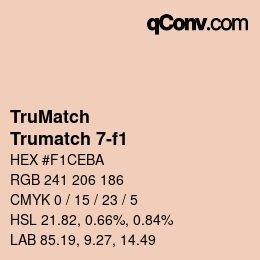 Color code: TruMatch - Trumatch 7-f1 | qconv.com