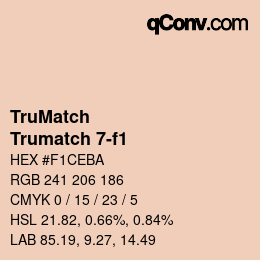 Code couleur: TruMatch - Trumatch 7-f1 | qconv.com