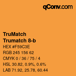Color code: TruMatch - Trumatch 8-b | qconv.com