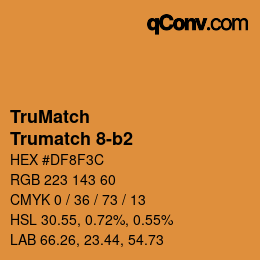 Código de color: TruMatch - Trumatch 8-b2 | qconv.com