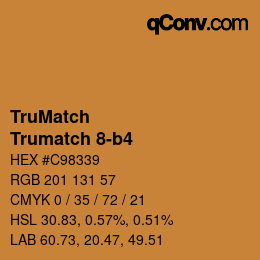 Color code: TruMatch - Trumatch 8-b4 | qconv.com