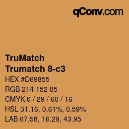 Código de color: TruMatch - Trumatch 8-c3 | qconv.com