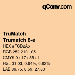 Color code: TruMatch - Trumatch 8-e | qconv.com