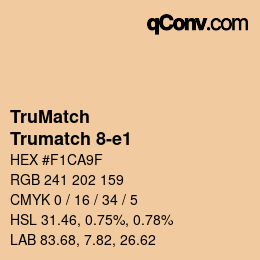 Farbcode: TruMatch - Trumatch 8-e1 | qconv.com