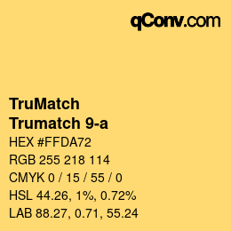 Code couleur: TruMatch - Trumatch 9-a | qconv.com