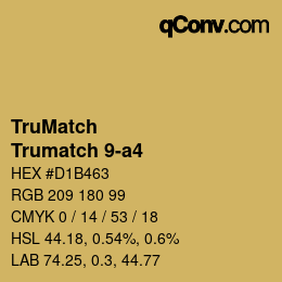 カラーコード: TruMatch - Trumatch 9-a4 | qconv.com