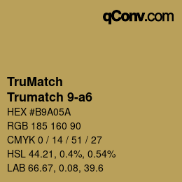 Farbcode: TruMatch - Trumatch 9-a6 | qconv.com