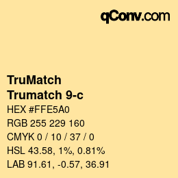 カラーコード: TruMatch - Trumatch 9-c | qconv.com