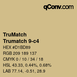 Farbcode: TruMatch - Trumatch 9-c4 | qconv.com