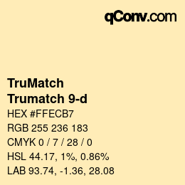 Farbcode: TruMatch - Trumatch 9-d | qconv.com