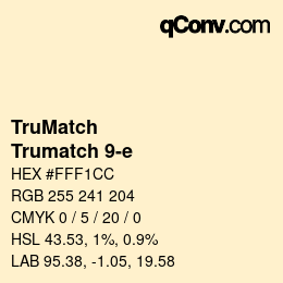 Código de color: TruMatch - Trumatch 9-e | qconv.com