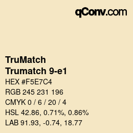 Farbcode: TruMatch - Trumatch 9-e1 | qconv.com