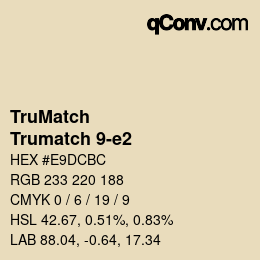 Código de color: TruMatch - Trumatch 9-e2 | qconv.com