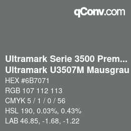 カラーコード: Ultramark Serie 3500 Premium - Ultramark U3507M Mausgrau | qconv.com