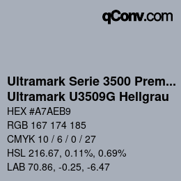 Farbcode: Ultramark Serie 3500 Premium - Ultramark U3509G Hellgrau | qconv.com