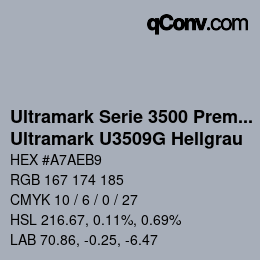 Code couleur: Ultramark Serie 3500 Premium - Ultramark U3509G Hellgrau | qconv.com