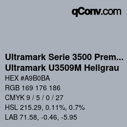 Farbcode: Ultramark Serie 3500 Premium - Ultramark U3509M Hellgrau | qconv.com