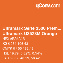 Código de color: Ultramark Serie 3500 Premium - Ultramark U3523M Orange | qconv.com