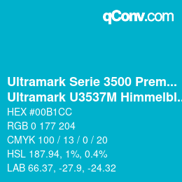 Código de color: Ultramark Serie 3500 Premium - Ultramark U3537M Himmelblau | qconv.com