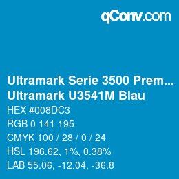 Code couleur: Ultramark Serie 3500 Premium - Ultramark U3541M Blau | qconv.com