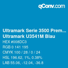 カラーコード: Ultramark Serie 3500 Premium - Ultramark U3541M Blau | qconv.com