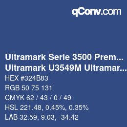 カラーコード: Ultramark Serie 3500 Premium - Ultramark U3549M Ultramark Ultramarinblau | qconv.com