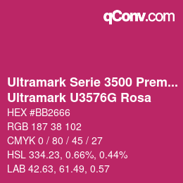 Código de color: Ultramark Serie 3500 Premium - Ultramark U3576G Rosa | qconv.com