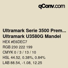 カラーコード: Ultramark Serie 3500 Premium - Ultramark U3580G Mandel | qconv.com