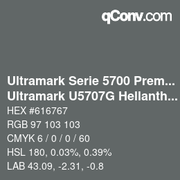 Código de color: Ultramark Serie 5700 Premium - Ultramark U5707G Hellanthrazit | qconv.com