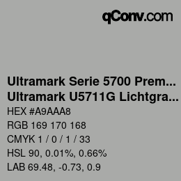 カラーコード: Ultramark Serie 5700 Premium - Ultramark U5711G Lichtgrau | qconv.com
